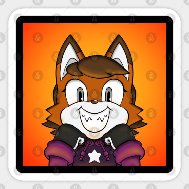 Fox’s Grin Sticker by Firestorm Fox
